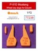 Omask 77238 P-51D Mustang wheel bay plugs (for Eduard) 1/72